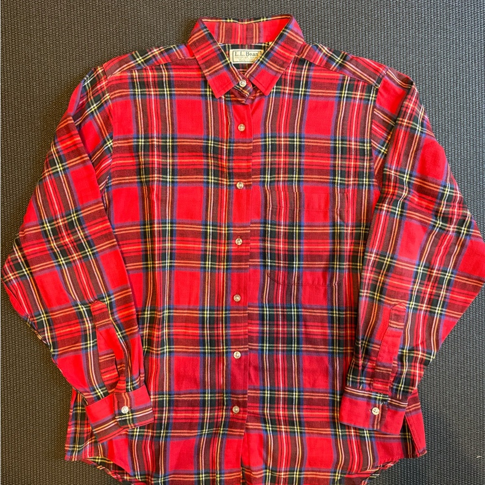 Vintage L.L. Bean Made in USA Flannel Shirt